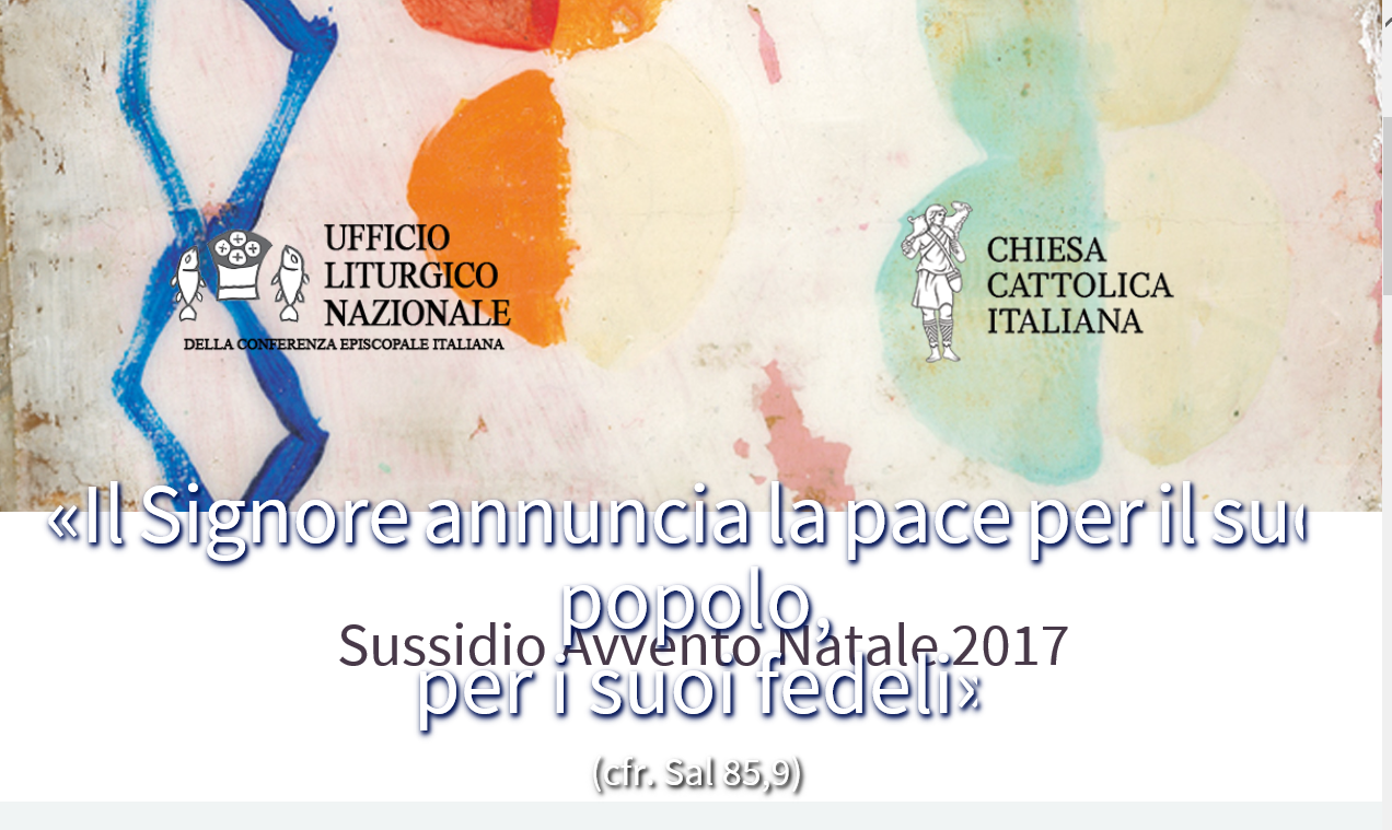 Sussidio Liturgico Pastorale Avvento Natale CEI Annuncio E