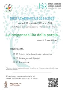 DIES ACADEMICUS ISSR 25 FEBBRAIO